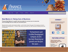 Tablet Screenshot of financenewmexico.org